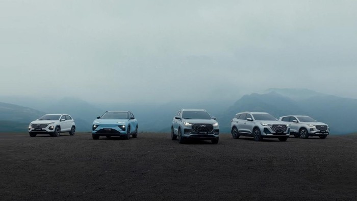 Lini model Chery yang dipasarkan secara global