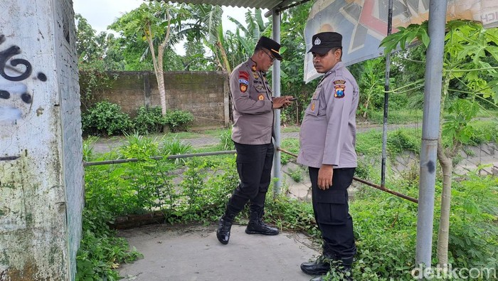 Lokasi penemuan bayi di Jombang.