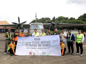 Garam Ditebar Pakai Pesawat Cassa untuk Modifikasi Cuaca Jakarta