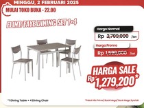 Beli Satu Set Meja Makan Lebih Murah di Transmart Full Day Sale, Cuma Sejutaan
