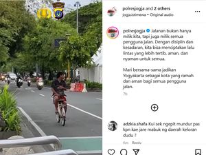 Nasib Pesepeda Viral Gowes Mundur di Malioboro Jogja Usai Diciduk Polisi