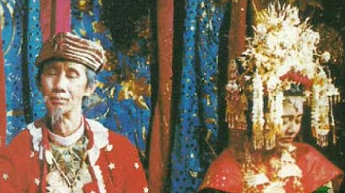 Cuplikan adegan sinetron Siti Nurbaya, mendiang HIM Damsyik sebagai Datuk Maringgih.