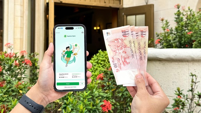 Ilustrasi transfer uang ke luar negeri