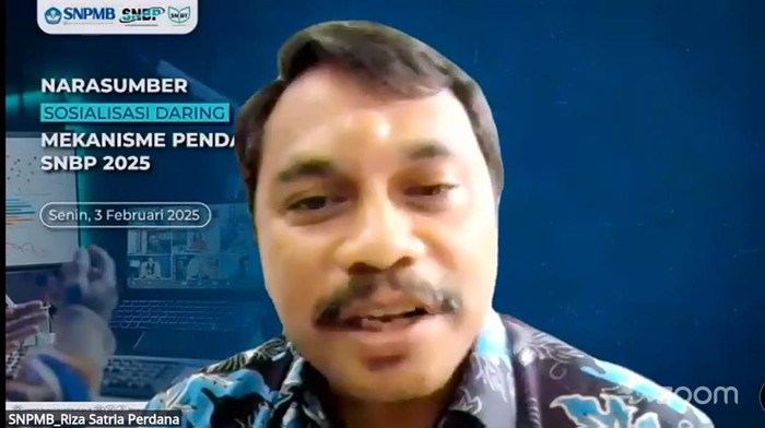 Koordinator SNBP 2025, Dr Riza Satria Perdana ST MT
