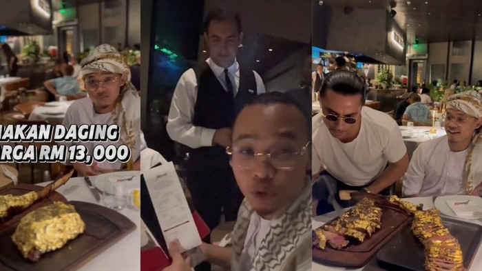 Makan di Resto Salt Bae, 5 Pengunjung Ini Habis Ratusan Juta Rupiah
