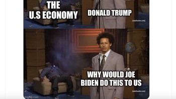 Dengan mengenakan tarif besar ke beberapa negara, Trump dinilai merusak perekonomian AS sendiri. Foto: X.com