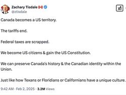 Trump Kenakan Tarif ke Kanada, Netizen Tak Habis Pikir