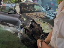 Toyota Supra Tabrak Tiang Lampu Pakai Pelat Cantik, Ternyata Belum Bayar Pajak