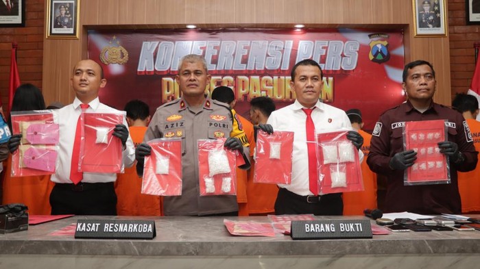 Pengungkapan kasus narkoba di Pasuruan