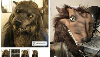 Wah, topeng manusia serigalanya serem banget! Foto: Lumber_jerks via Bored Panda