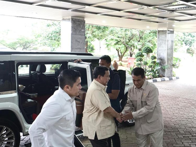 Prabowo Sidak Kantor Mentan Amran
