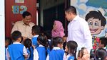Antusiasme Anak TK dan SD Jaktim Saat Prabowo Kunjungi Makan Bergizi Gratis