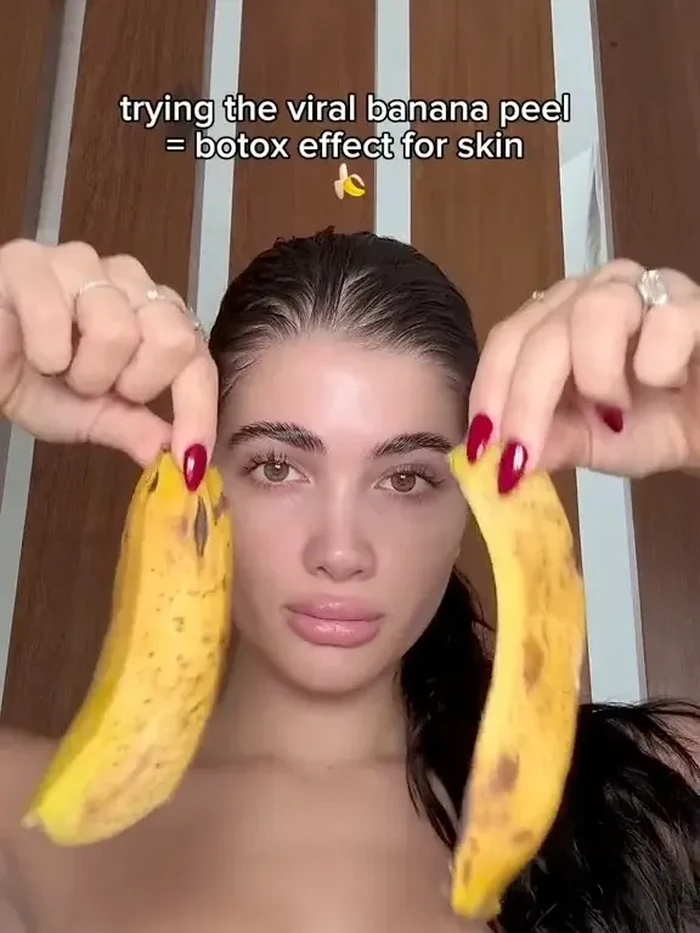 Tren viral perawatan kulit pakai kulit pisang.