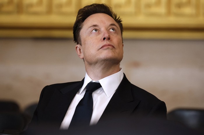 (FILES) Telsa, SpaceX and X CEO Elon Musk looks on ahead of the inauguration ceremony where Donald Trump will sworn in as the 47th US President in the US Capitol Rotunda in Washington, DC, on January 20, 2025. Musk attacked the US Agency for International Development (USAID) on February 2, 2025, calling it a 
