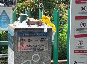 Keran Air Siap Minum di Stasiun Jadi Tempat Sampah, MRT Jakarta Buka Suara