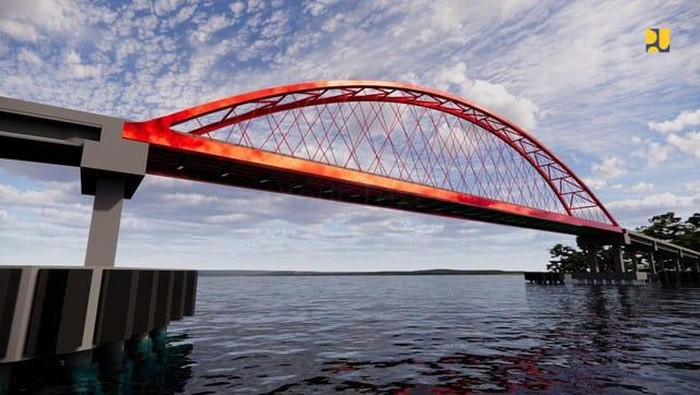 Jembatan Penghubung RI-Malaysia Rp 479 M Rampung Kementerian Pekerjaan Umum membangun Jembatan Sungai Sambas Besar di Kabupaten Sambas, Kalbar. Proyek ini dibangun di koridor kawasan penghubung RI-Malaysia.