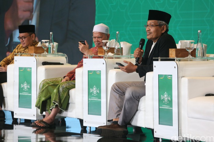 Ketua PBNU KH Ulil Absar Abdalla (Gus Ulil) dalam acara Sarasehan Ulama di The Sultan Hotel & Residence Jakarta , Selasa (4/2/2025).