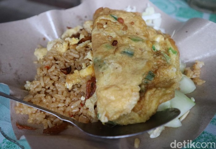 Nasi goreng Bu Las, yang viral karena harganya hanya Rp 4 ribu di Pati, Selasa (4/2/2025).