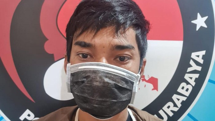 Kurir narkoba di Surabaya saat ditangkap