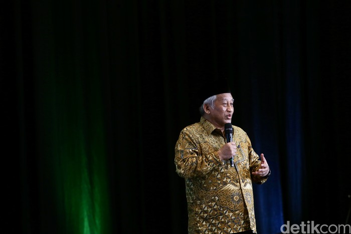 Rais Syuriah PBNU Mohammad Nuh dalam Sarasehan Ulama di The Sultan Hotel & Residence Jakarta, Selasa (4/2/2025).