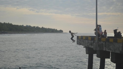 Suasana Pelabuhan Carik di Desa Anyar, Kecamatan Bayan, Lombok Utara, NTB. (Ahmad Viqi/detikBali)