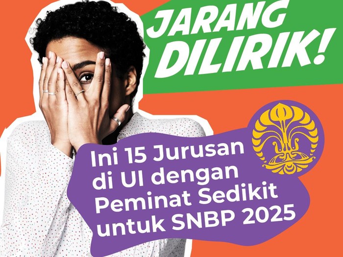15 Jurusan di UI dengan sedikit peminat untuk SNBP 2025