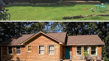 Kabin tua di pinggir danau yang kelihatan makin hangat setelah dibersihkan. Foto: TerryPweef via Bored Panda