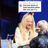 Brittney bertemu dengan Rose BLACKPINK dalam sebuah fansign beberapa waktu lalu. Dalam kesempatan tersebut, netizen melihat persamaan antara dia dan Rose.Foto: Dok. TikTok @brittneygogogo