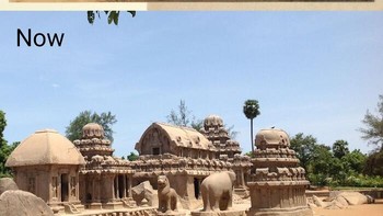 Monumen Panch Ratha, Mahabalipuram, India. Kuil Monolitik Yang Dipahat Dari Batu Granit Antara 630 - 668 M. 1825 Sketsa Oleh J. Braddock J. Gantz Dan Sekarang. Ini Termasuk Situs Warisan Dunia Unesco. Foto: Boredpanda