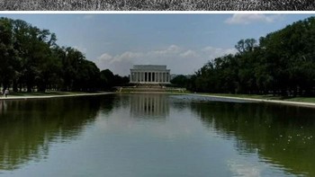 Lincoln Memorial Pada Tahun 1920 Sebelum Kolam Pantulan Dibangun. Foto: Boredpanda
