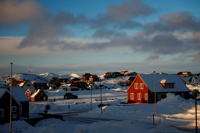 A general view shows Nuuk in Greenland, February 4, 2025. REUTERS/Sarah Meyssonnier     TPX IMAGES OF THE DAY