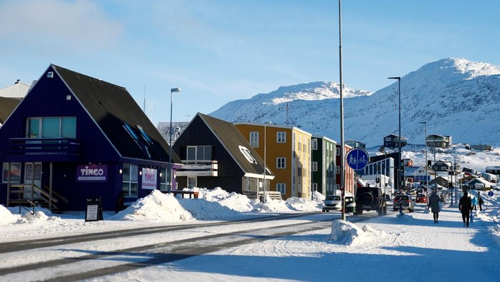 A general view shows Nuuk in Greenland, February 4, 2025. REUTERS/Sarah Meyssonnier     TPX IMAGES OF THE DAY