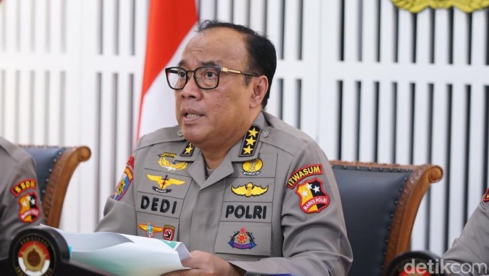 Irwasum Polri Komjen Dedi Prasetyo. (Audrey/detikcom)