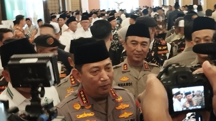 Kapolri Jenderal Listyo Sigit Prabowo di Munas dan Konbes NU 2025 (Fawdi/detikcom)
