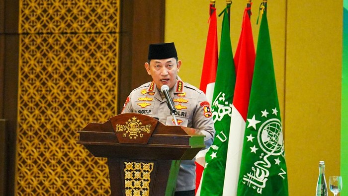 Kapolri Jenderal Listyo Sigit Prabowo di acara NU (dok istimewa).