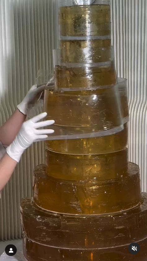 kue pengantin unik dari jelly