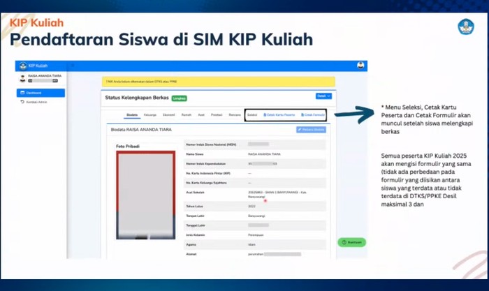 Panduan KIP Kuliah 2025