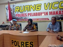 Wanita di Pelabuhan Soetta Makassar Luka karena Saling Dorong dengan Polisi