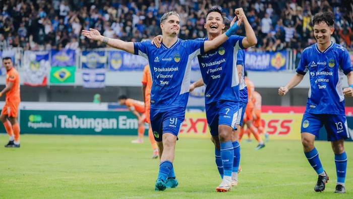 Striker PSIM Jogja, Rafinha, di laga kontra Persiraja Aceh di Stadion Mandala Krida, Kota Jogja, Jumat (31/1/2025).