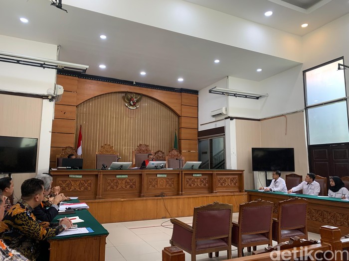 Suasana sidang praperadilan Hasto Kristiyanto, PN Jaksel, 5 Februari 2025. (Mulia Budi/detikcom)