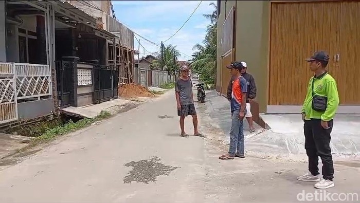 TKP pelaku curanmor tewas dimassa di Bandar Lampung.