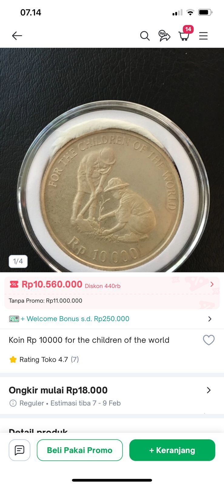 Uang Koin 10000 for the children of the world. (Dok. E-Commecre)