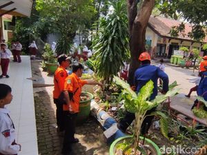 Hiii! Ribuan Ulat Bulu Teror SD di Kota Pasuruan