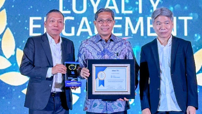 Bank Sumsel Babel meraih terbaik dalam Satisfaction, Loyalty, and Engagement (SLE) Award 2025