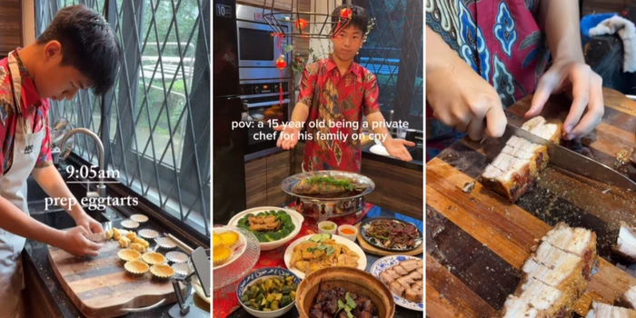 Keren! Remaja 15 Tahun Sanggup Masak 8 Menu Sekaligus Sendirian