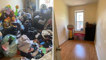 Tak semua orang mampu membersihkan rumah mereka, misalnya mereka yang kena depresi. Nah, orang ini membersihkan rumah mereka secara gratis setiap akhir pekan. Aww.... Foto: CleanwithBarbie via Bored Panda