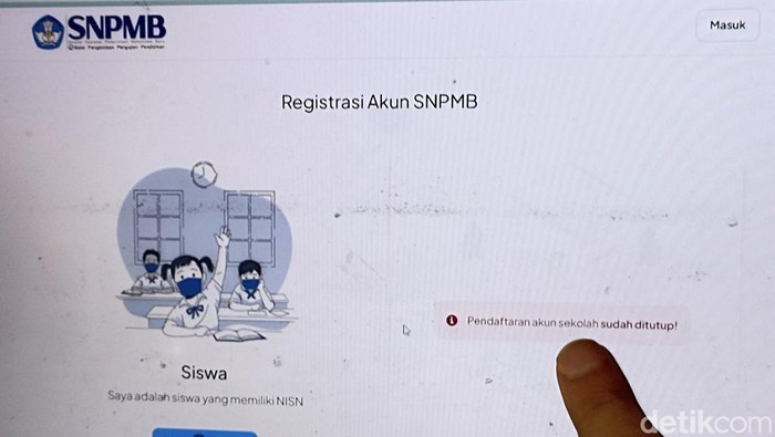 Laman situs web SNBP.