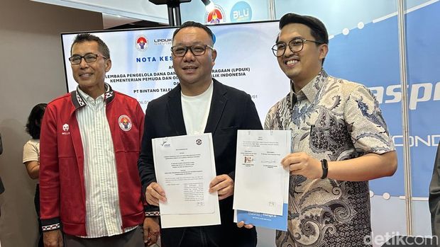 Direktur Lembaga Pengelola Dana dan Usaha Keolahragaan (LPUDK) Kemenpora Ferry Kono mengungkap program tahun 2025.