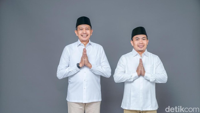 Pasangan Wahyu Hidayat-Ali Muthohirin yang ditetapkan sebagai wali kota dan wakil wali kota terpilih di Kota Malang.