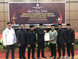 KPU Tetapkan Fadly Amran-Maigus jadi Walkot dan Wawalkot Padang Terpilih